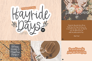 AUTUMN BREEZE Fall Font Bundle