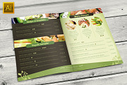 Vegetarian Restaurant Food Menu, a Brochure Template by Mikko Lemola (Thumbnail 2 of 5)