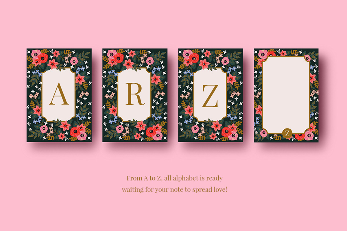 Note Cards - Floral Pattern Template, an Invitation Template by Werlang Paper (Photo 6 of 6)