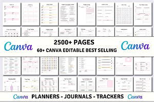 60+ Editable Canva Planners Template, a Marketing Template by Design Station