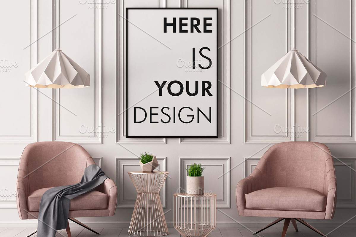 Mockups posters in the interior, a Household Mockup by FilL239 (Photo 11 of 15)