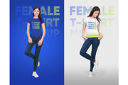 Female T-Shirt Mockups Vol 5 Part 2, a Shirt Mockup by Hi, Mock-Up! (Thumbnail 5 of 10)