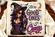 Glam Witch Halloween Sublimation PNG, a Seasonal Illustration by OK Design (Thumbnail 4 of 5)
