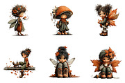 Fall Fairy Clipart Bundle, a Seasonal Illustration by CreationArt (Thumbnail 3 of 5)