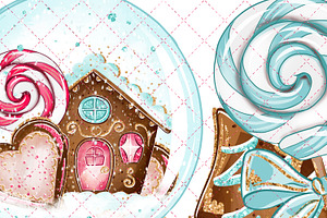 Christmas Gingerbread Clipart