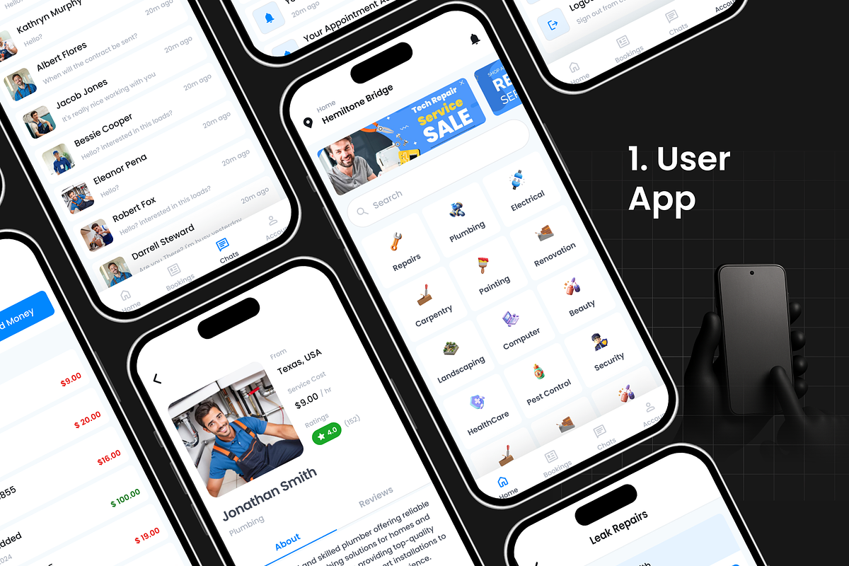 Service Booking App | Qservice preview 7