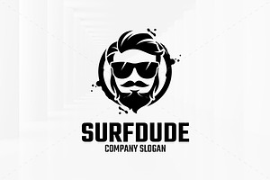 Surf Dude Logo Template