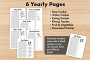 Fitness Journal Bundle, a Stationery Template by DreamyOverlay (Thumbnail 7 of 9)