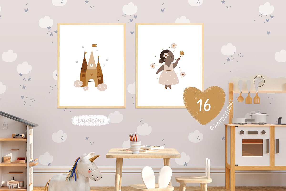 Fairy and Princess Kids collection, an Animal Illustration by tatiletters (Photo 10 of 12)