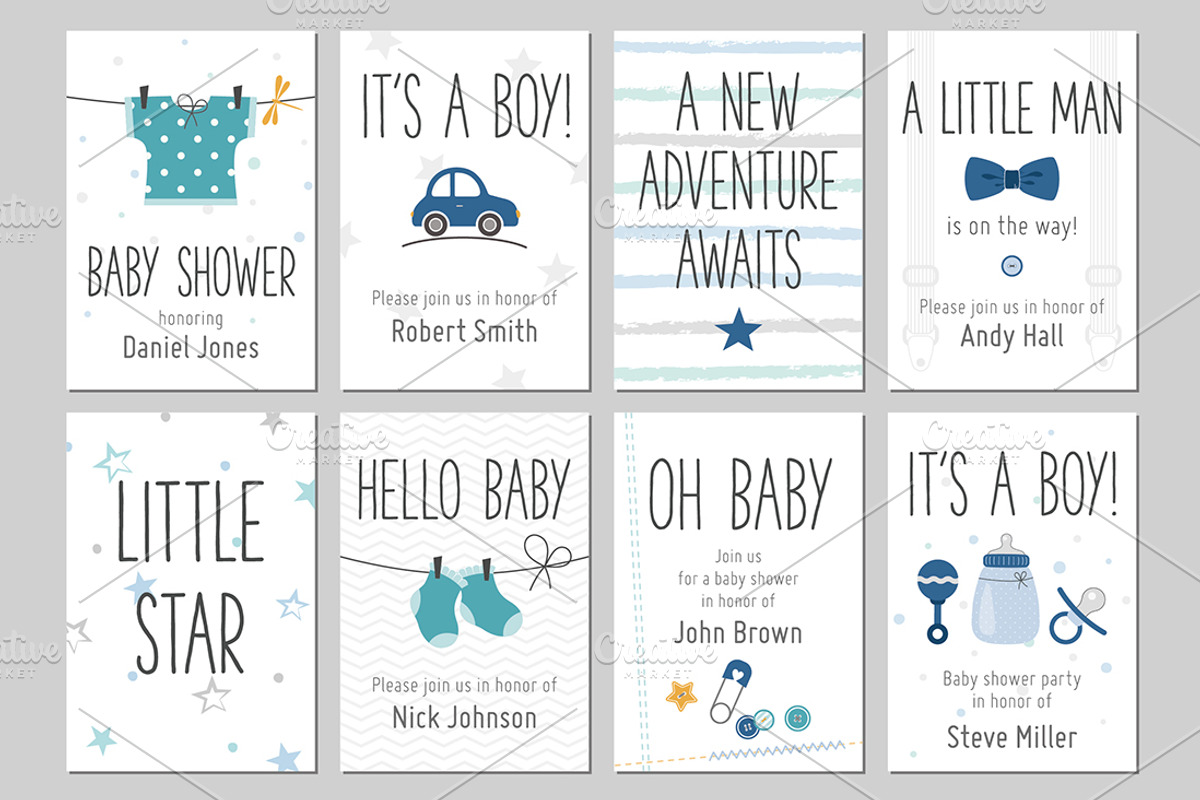 Baby shower invitations, a Card Template by Paper Cards (Photo 3 of 3)