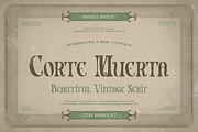 Corte Muerta, a Serif Font by ilhamtaro (Thumbnail 1 of 10)
