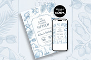 Summer Birthday Invitation, an Invitation Template by M9 Design (Thumbnail 2 of 5)