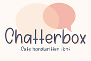 Chatterbox, Cute Handwritten Font, a Sans Serif Font by Designing Digitals (Thumbnail 1 of 7)