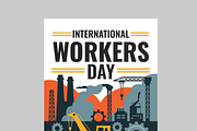Labour Day Flyer Template, a Flyer Template by MightyDesign (Thumbnail 4 of 8)