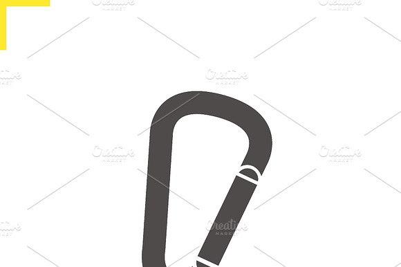 Carabiner Icon. Vector