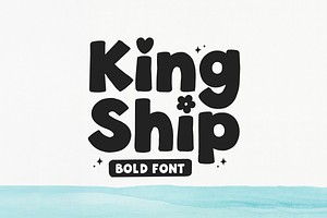 King Ship - Handwritten Bold Font