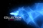 Abstract space backgrounds, an Illustration by Julvil (Thumbnail 4 of 5)
