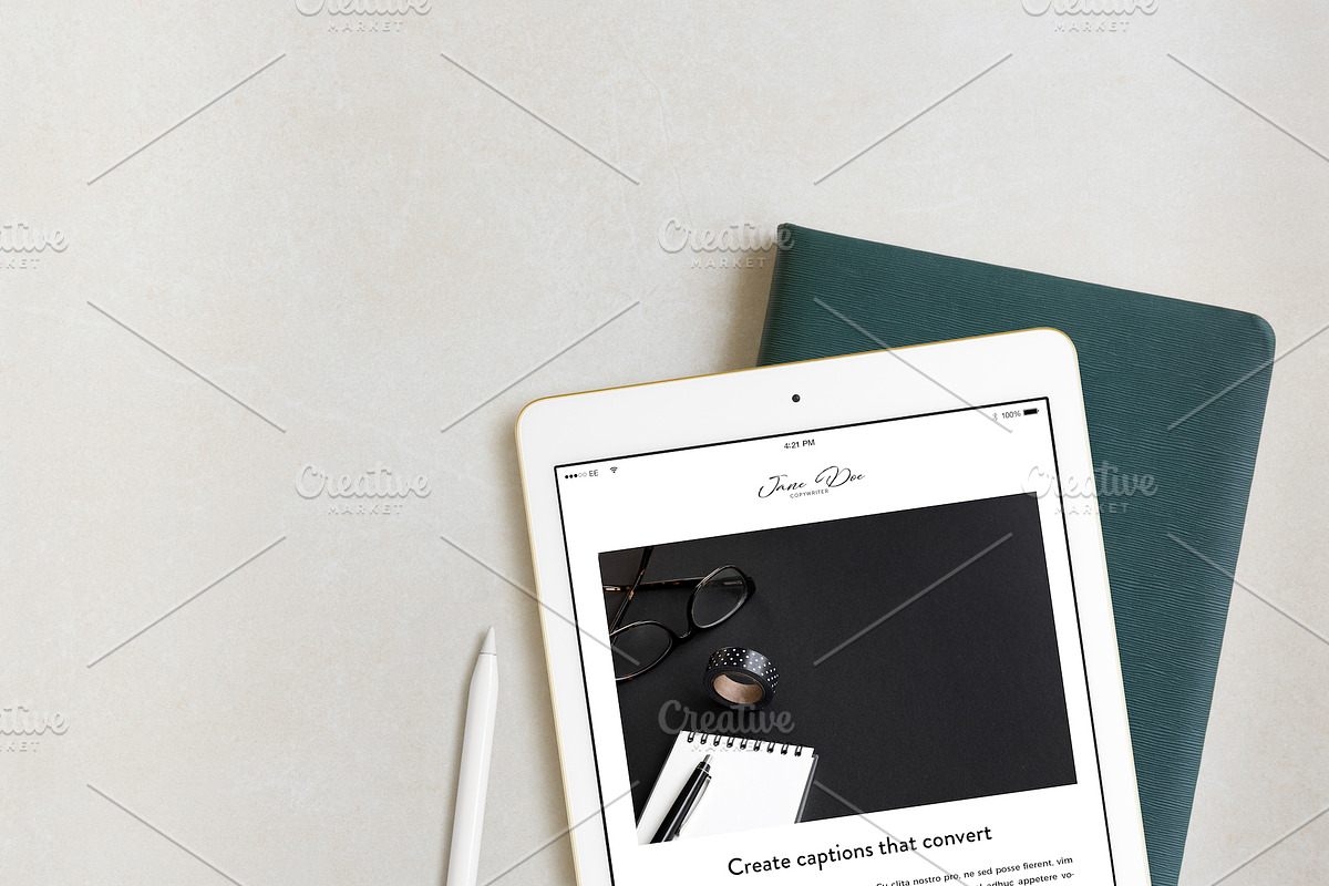 Tan iPad Photo Mockup Bundle, an iPad Mockup by Moyo Studio (Photo 7 of 8)