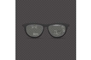 Glasses AR UI, a Technology Illustration by SkyVectors
