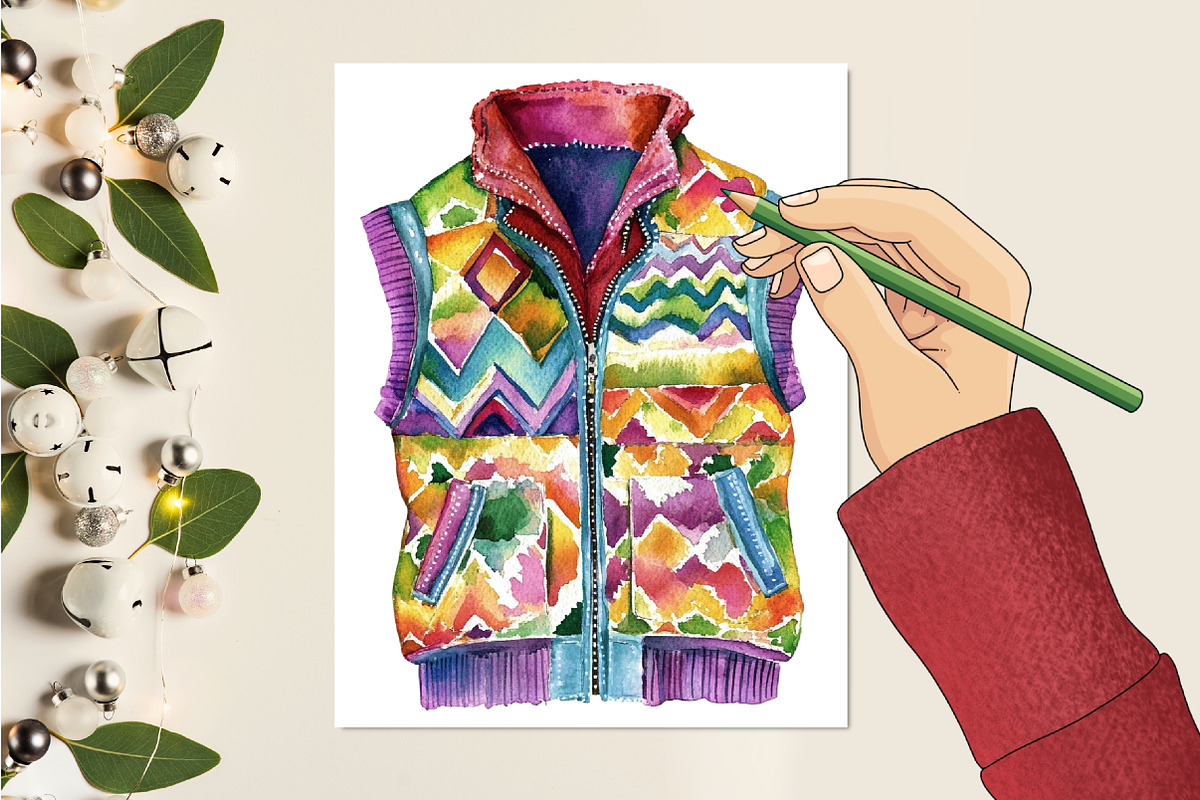 Watercolor Autumn Academia Clipart, a Seasonal Illustration by CitraGraphics (Photo 5 of 6)