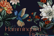 Seamless patterns Hummingbird Blooms, a Pattern Graphic by Yana Dobrik (Thumbnail 3 of 14)