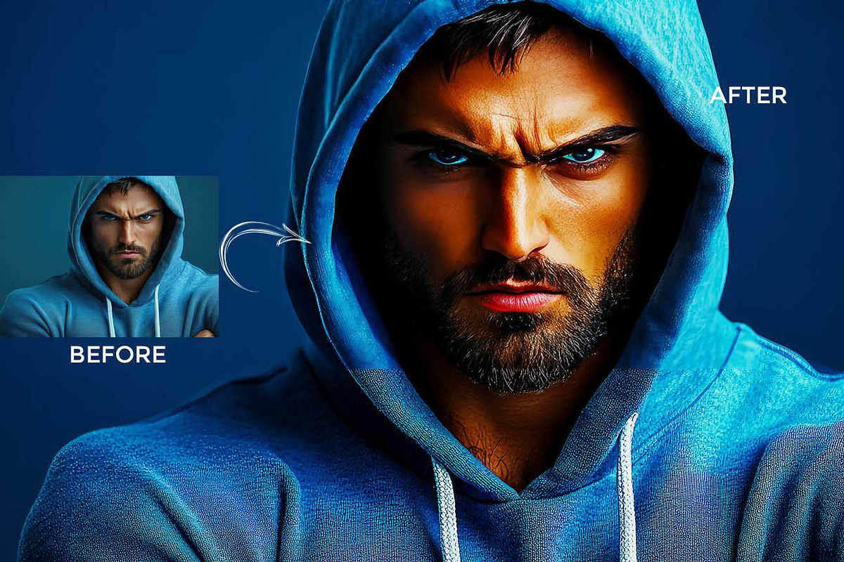 Ultra HD Portrait Enhancer PS Action, an Action Add-On by Studio Retouch (Photo 4 of 10)