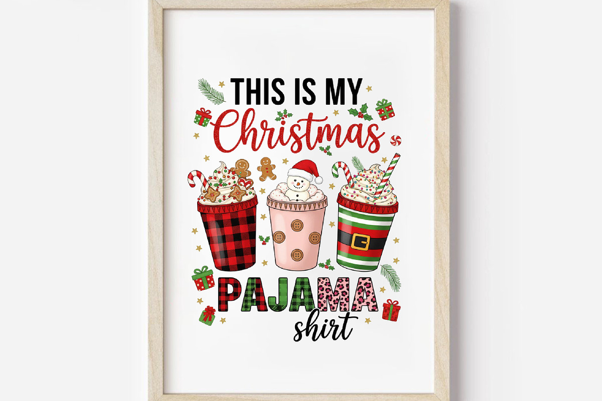 Christmas Pajama, Xmas PNG, an Illustration by DreamArtGraphic (Photo 5 of 5)