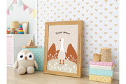Frame Art Mockup For Nursery, a Product Mockup by TatiMockup (Thumbnail 5 of 5)