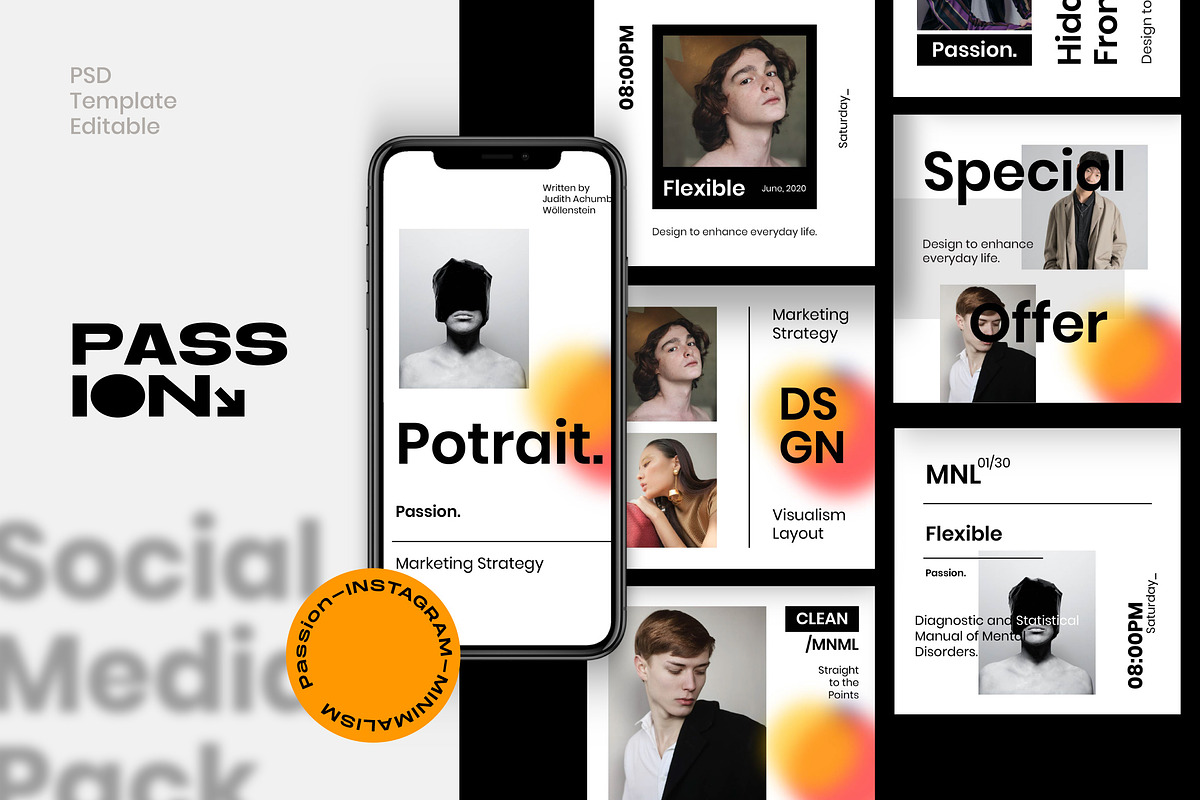PASSION - Street Urban Social Media, a Social Media Template by Dirtytemp Studio (Photo 1 of 14)