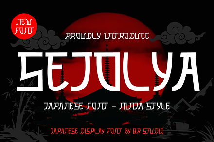 Sejolya - Japanese Font, a Handwritten Font by QR Design Studio