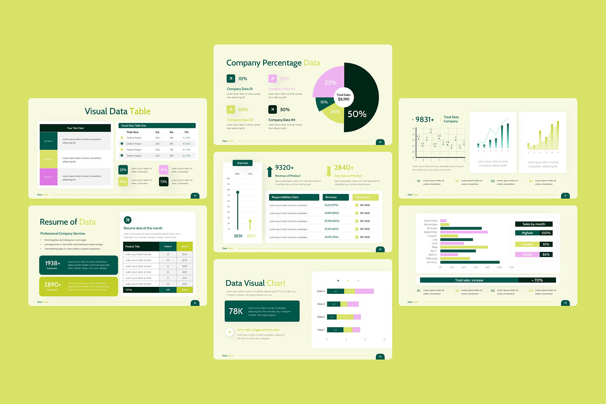 Data Visual PowerPoint Presentation