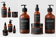 Hair Treatment Cosmetic Mockup Set, a Packaging Mockup by Brand Earth (Thumbnail 1 of 4)