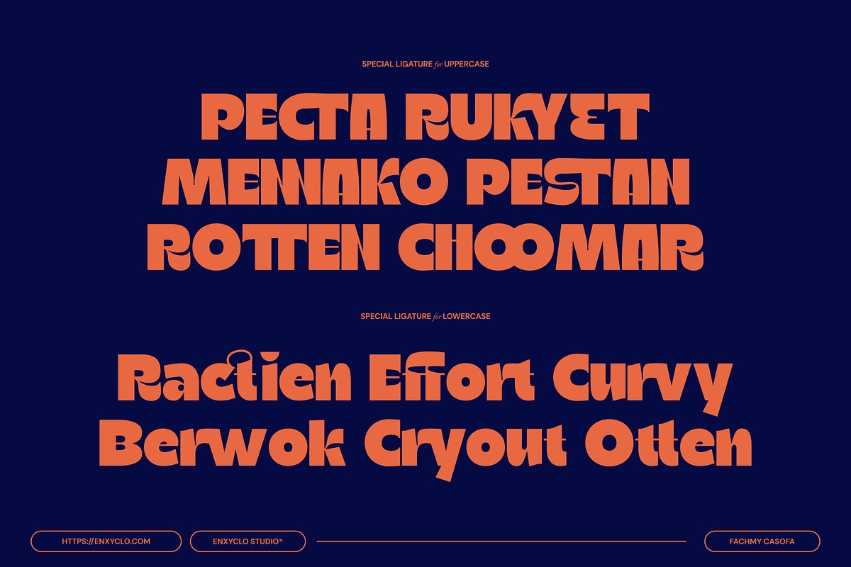 Ragikon - Playful & Chunky Font, a Sans Serif Font by Enxyclo Studio (Photo 14 of 17)