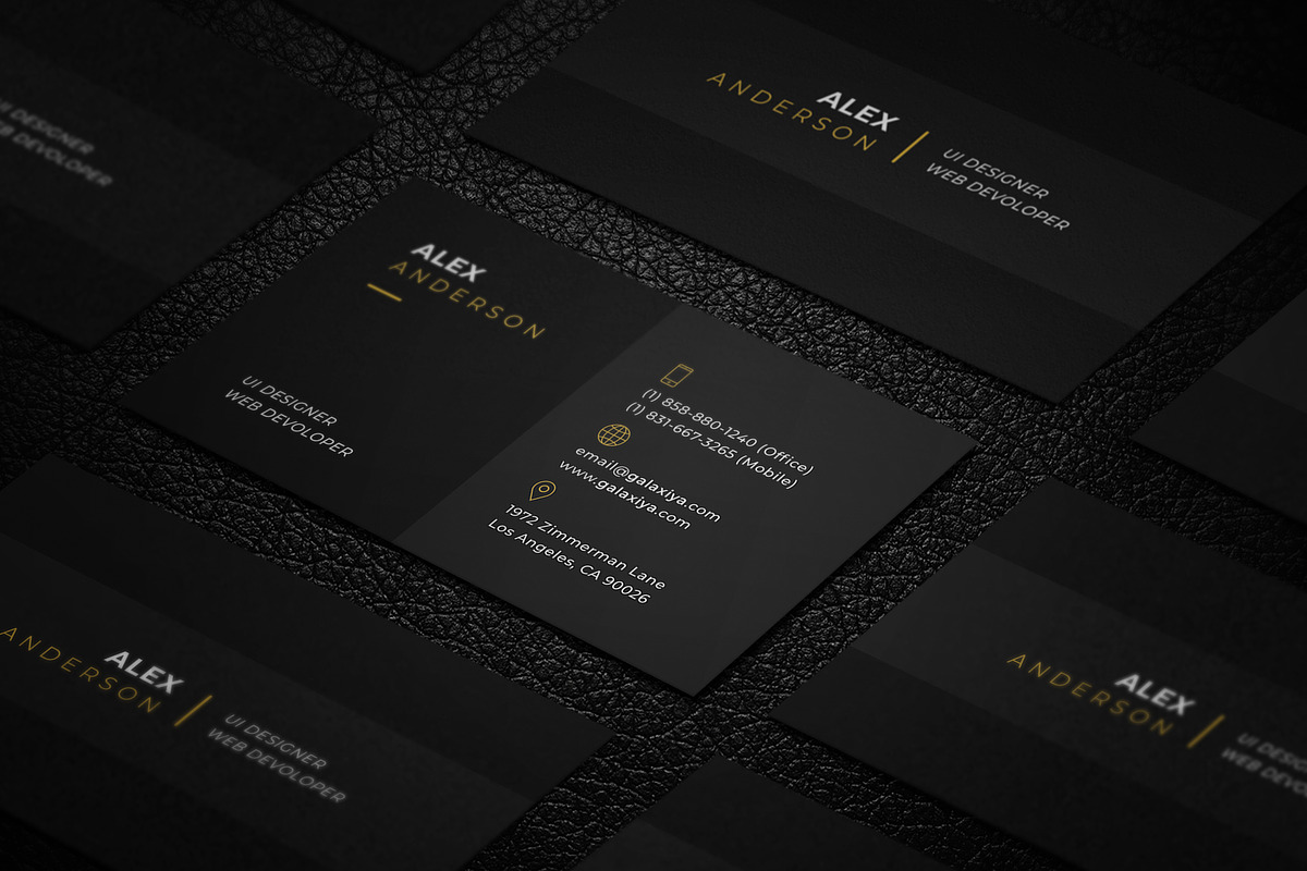 Minimal Individual Business Card, a Business Card Template by Galaxiya (Photo 3 of 8)