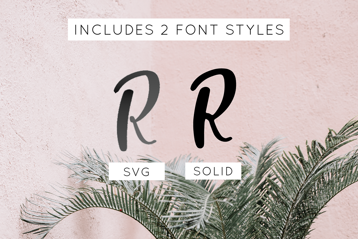 Seaside Font + Watercolor SVG preview 3