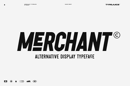 Merchant, a Sans Serif Font by TypeJuice™