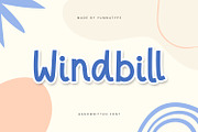Windbill, a Script Font by yumnatype (Thumbnail 1 of 10)