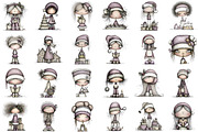 Sweet Cute Christmas Mrs Santa Claus, an Illustration by Sublimation Artist (Thumbnail 2 of 6)