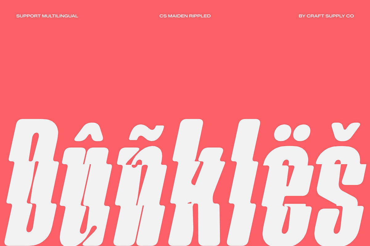 CS Maiden Rippled, a Sans Serif Font by Craft Supply Co. (Photo 6 of 8)