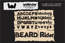 beard rider font