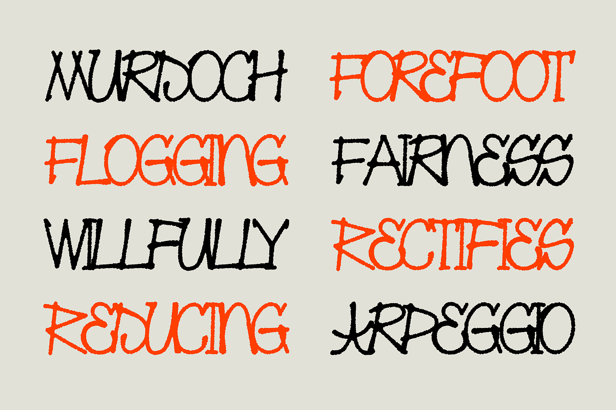 Gorkesq - Handwritten Display Font, a Handwritten Font by MooneseyeType (Photo 4 of 9)