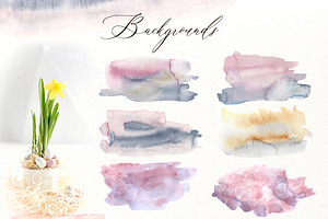 Happy Easter Watercolor Bundle