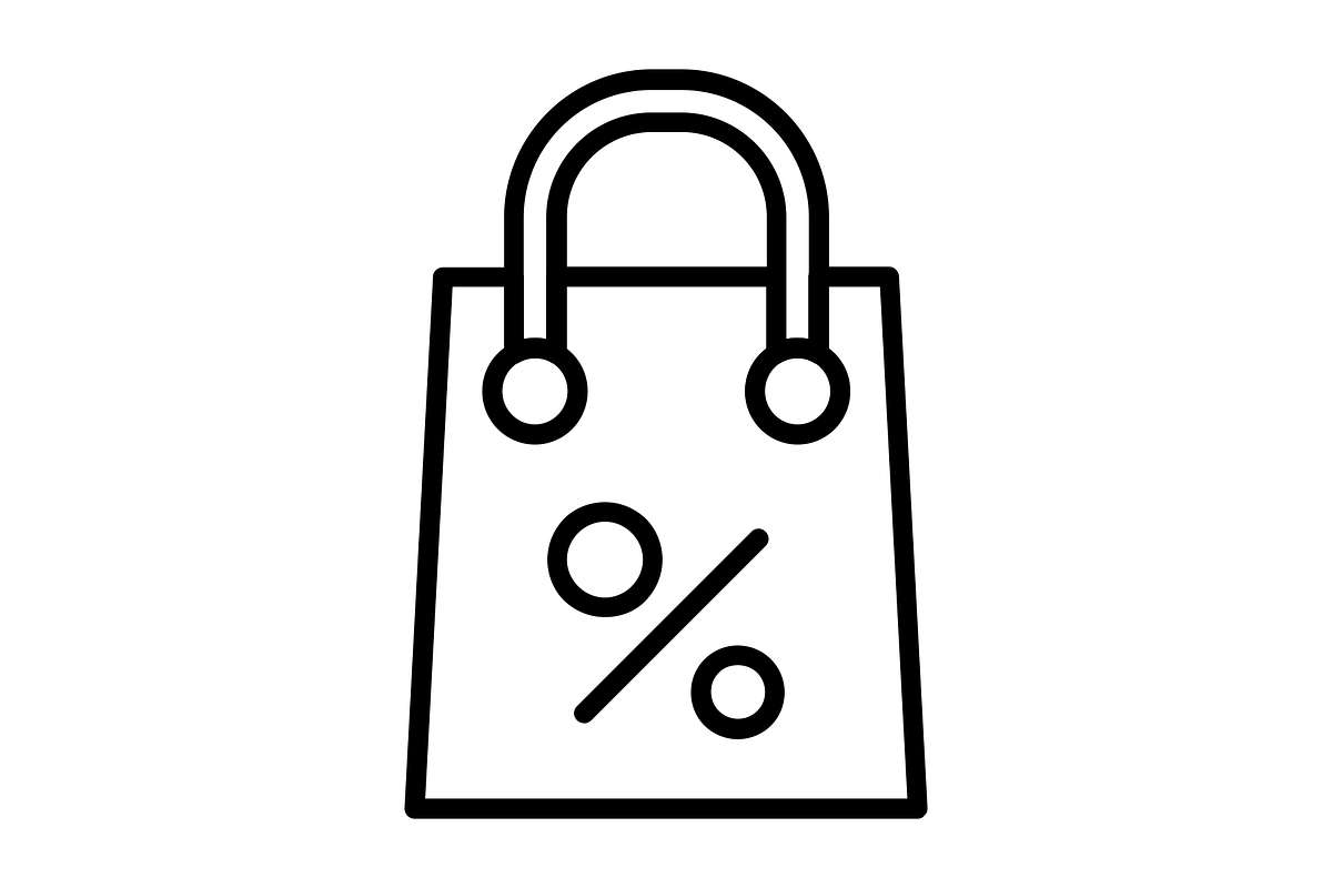 Discount Bag Line Icon, an Icon by Pexelpy (Photo 2 of 2)