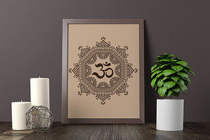 Patterns With Mantra OM