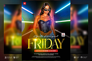 Girls Hangout Friday Party PSD Flyer, a Flyer Template by SethDesign Studio (Thumbnail 1 of 2)