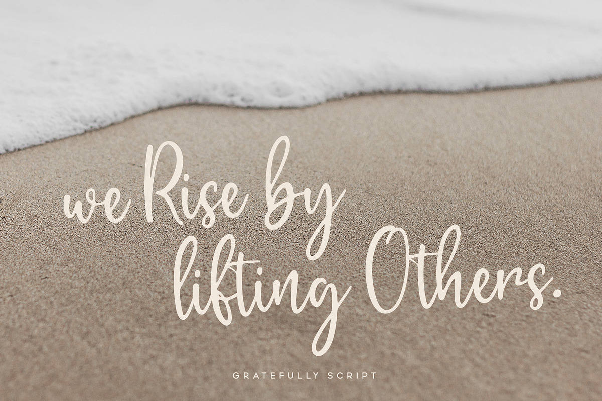 Gratefully Script Font preview 8