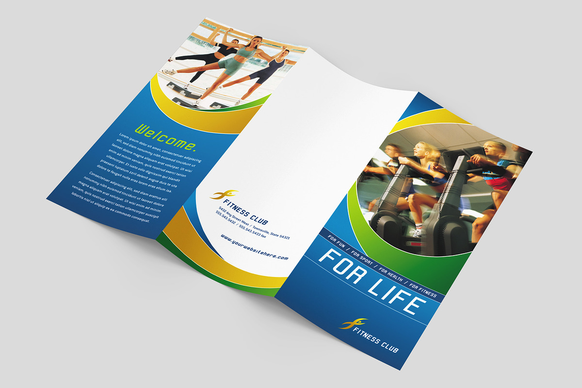 Health Club Brochure Template, a Brochure Template by StockLayouts (Photo 3 of 4)
