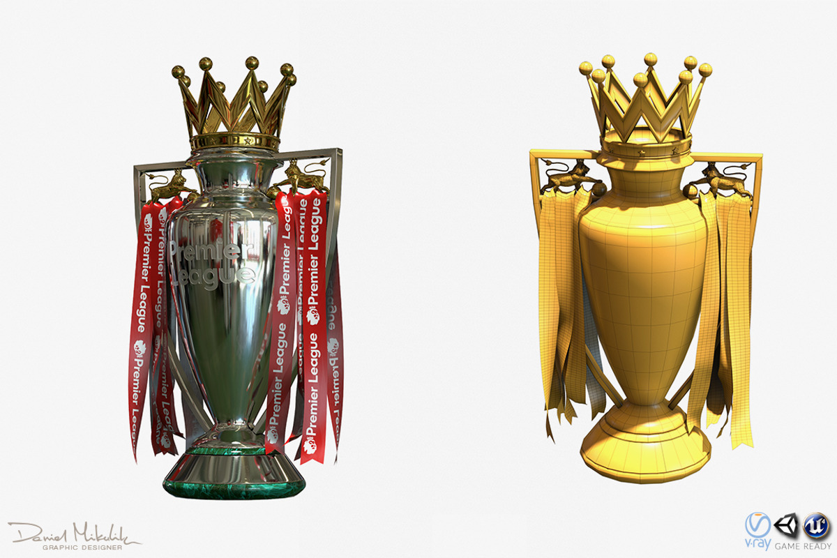English Premier League Trophy PBR, an Object 3D Model by Daniel Mikulik (Photo 1 of 11)