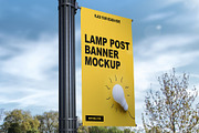 Lamp Post Banner Mockup, a Product Mockup by Designbuys (Thumbnail 17 of 20)