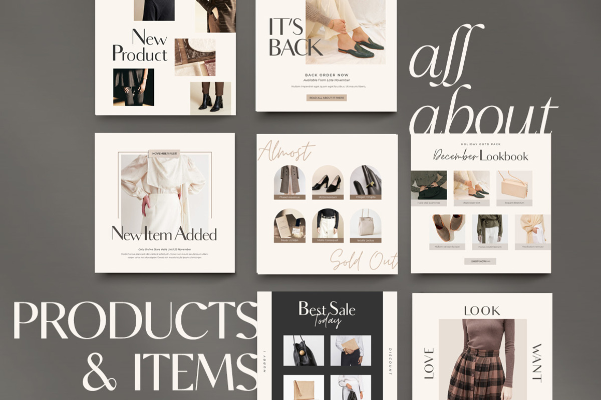 Instagram Shop Engagement | CANVA PS, a Social Media Template by Eviory (Photo 10 of 19)